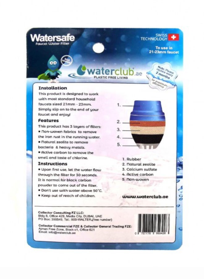 WaterClub Faucet Water Filter blue 22centimeter  - Image 2