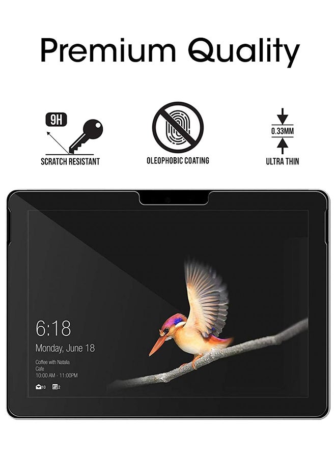 واقي شاشة من الزجاج المقوى لجهاز مايكروسوفت سيرفس غو شفاف - Image 2