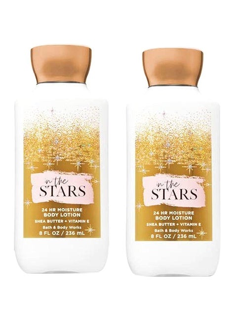 حزمة من عبوتي لوشن الجسم إن ذا ستارز الفائق النعومة من باث أند بودي وركس بوزن 8 أوقية