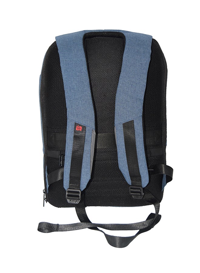 Dasfour Anti-theft Waterproof Backpack With USB Charging Port For 16-Inch Laptop Blue - Image 2