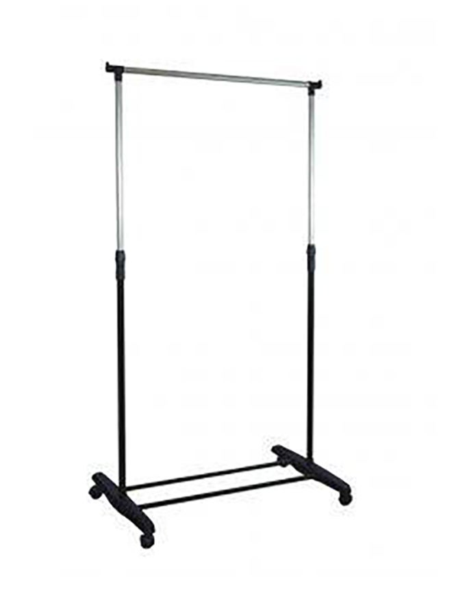 Metal Coat Rack Black/Silver 88x43x175cm