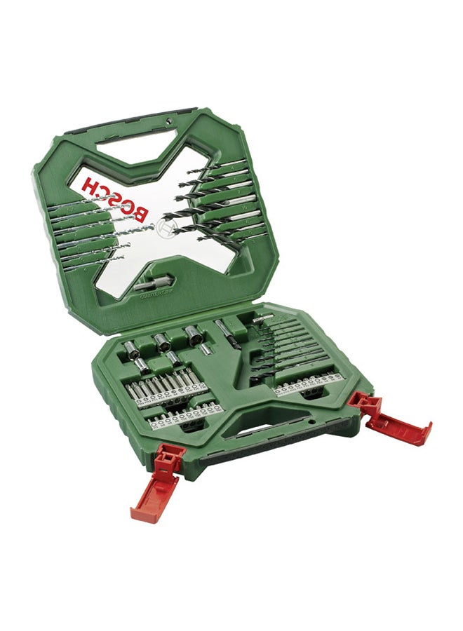 BOSCH 60-Piece X-Line Classic Drill and Screwdriver Bit Set Silver