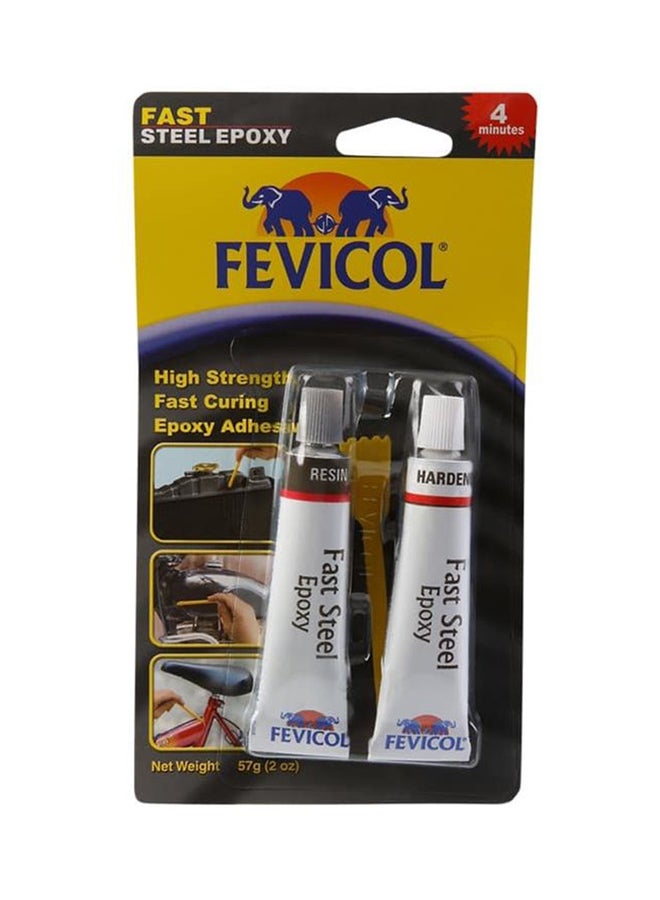 Fevicol - 2-Piece Fast Steel Epoxy Adhesive Tube Set White - Image 1