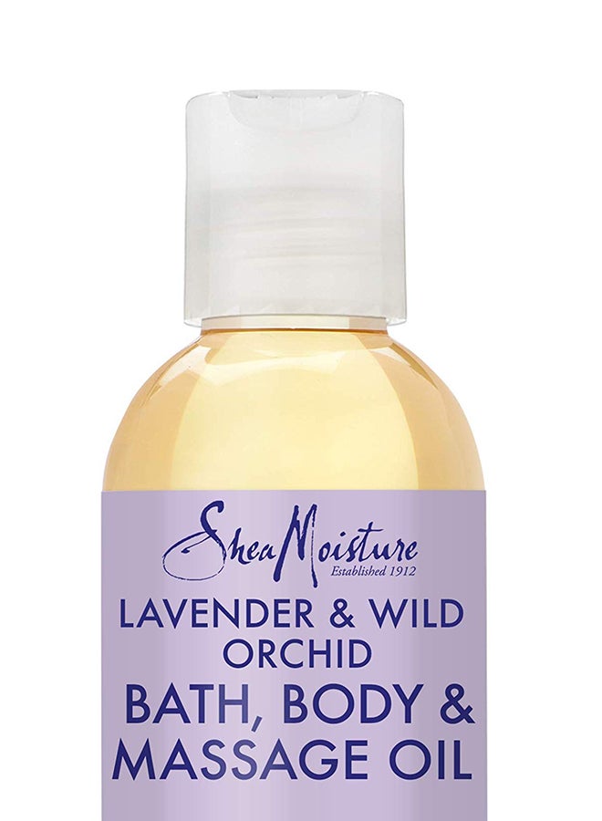 SheaMoisture Shea Moisture Lavender/Wild Orchid Bath, Body & Massage Oil, 8 Ounce