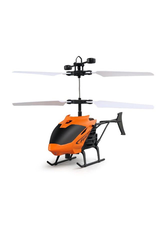 Voberry Flying Mini RC Infrared Induction Helicopter Aircraft Flashing Light Toys 18x4x11cm - Image 1