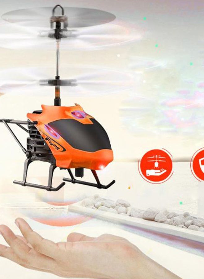 Voberry Flying Mini RC Infrared Induction Helicopter Aircraft Flashing Light Toys 18x4x11cm - Image 3