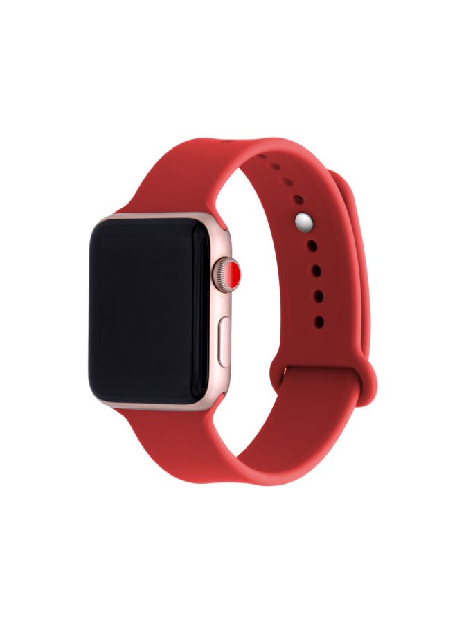 EHOME Replacement Band For Apple Watch 44mm Red - Image 2