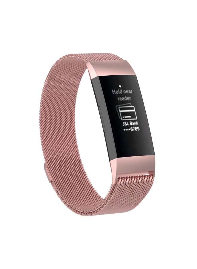 EHOME Replacement Band For Fitbit Charge 3 Rose Gold - Image 3