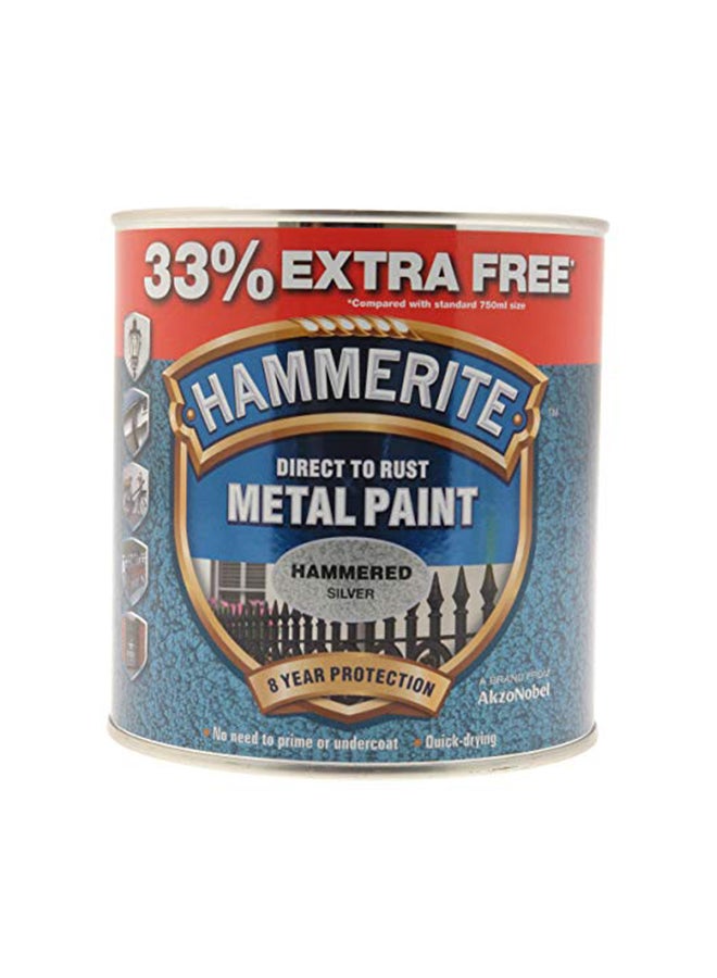 Metal Paint Hammered Silver 750ml