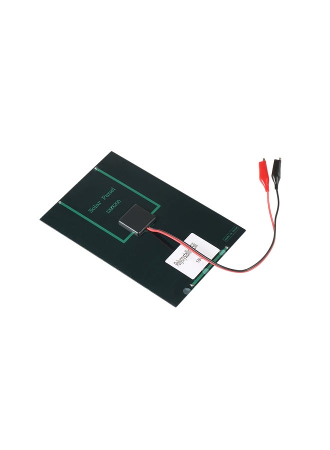 Generic Solar Panel With Alligator Clips Black  - Image 3