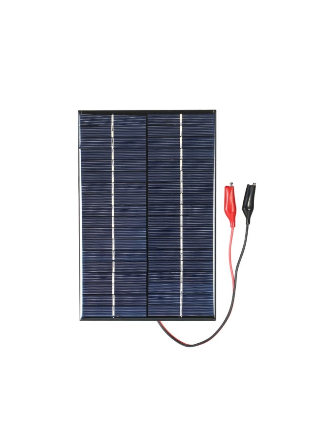 Generic Solar Panel With Alligator Clips Black  - Image 4