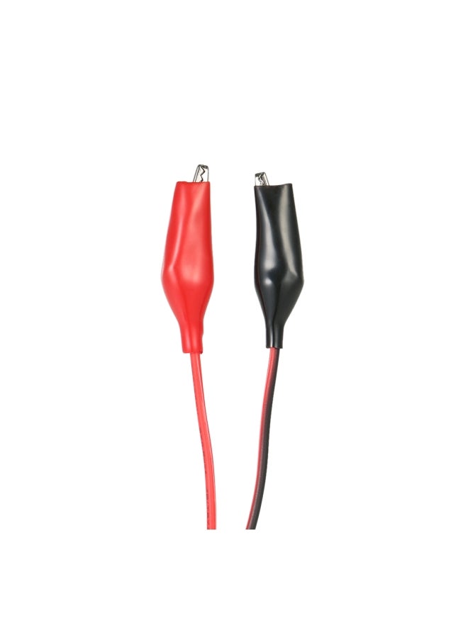 Solar Panel With Alligator Clips Black