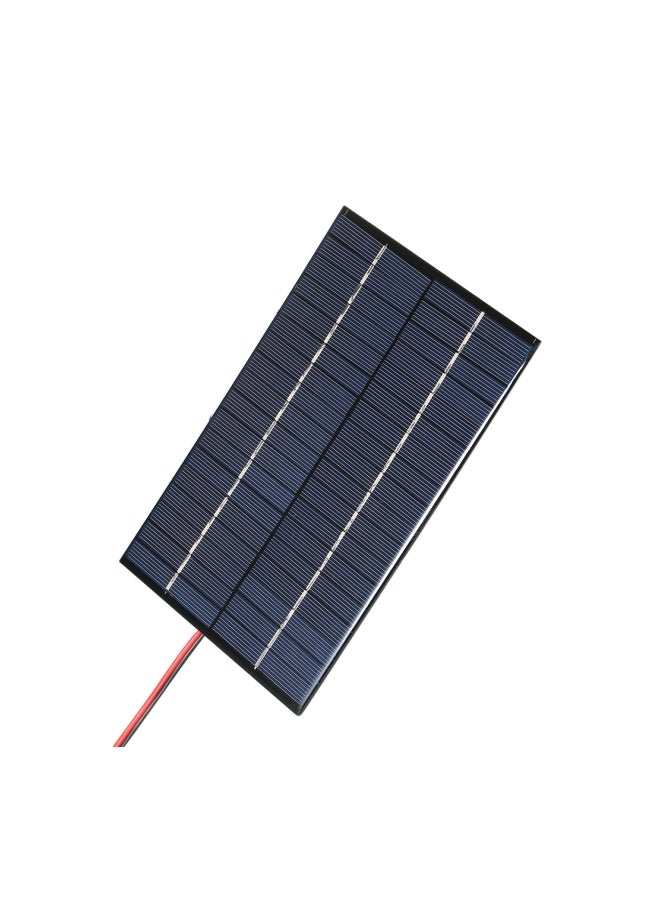 Solar Panel With Alligator Clips Black