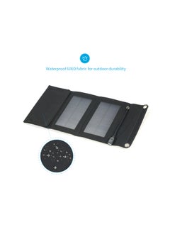ماركة غير محددة شاحن محمول بمنفذ USB وبلوحة تعمل بالطاقة الشمسية أسود 20x13x3Ø³Ù†ØªÙŠÙ…ØªØ±  - Image 2
