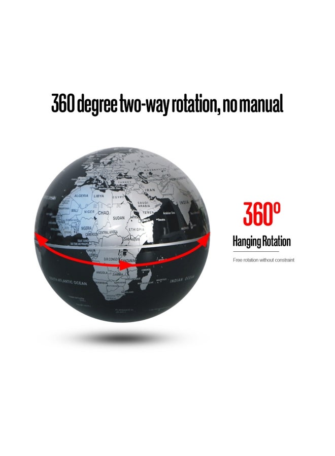 Generic Floating Globe LED Lamp Black/Silver/White - Image 4