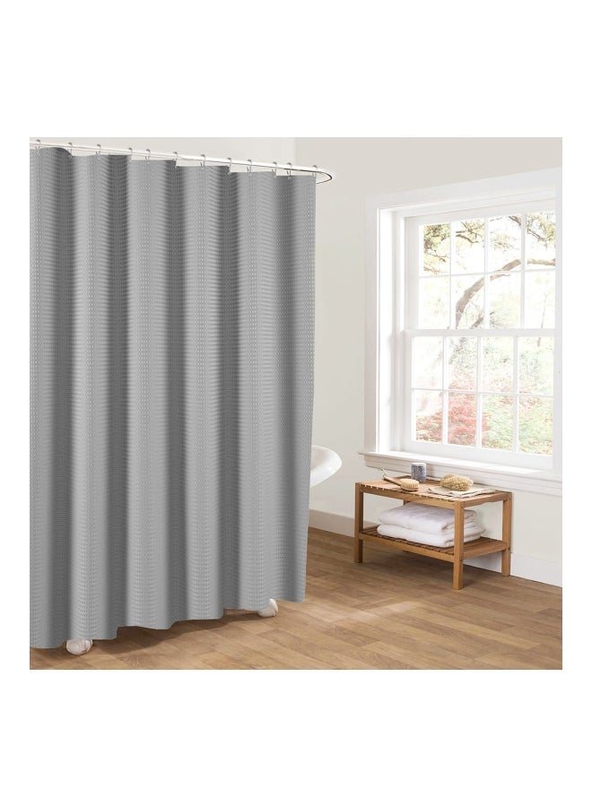Htovila Waterproof Shower Curtain Grey 72x72inch - Image 1