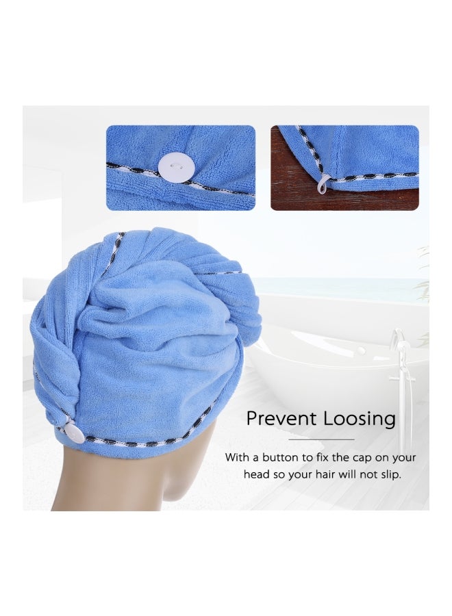 Htovila 2-Piece Shower Wrap Set Blue/Pink 70x25cm - Image 3