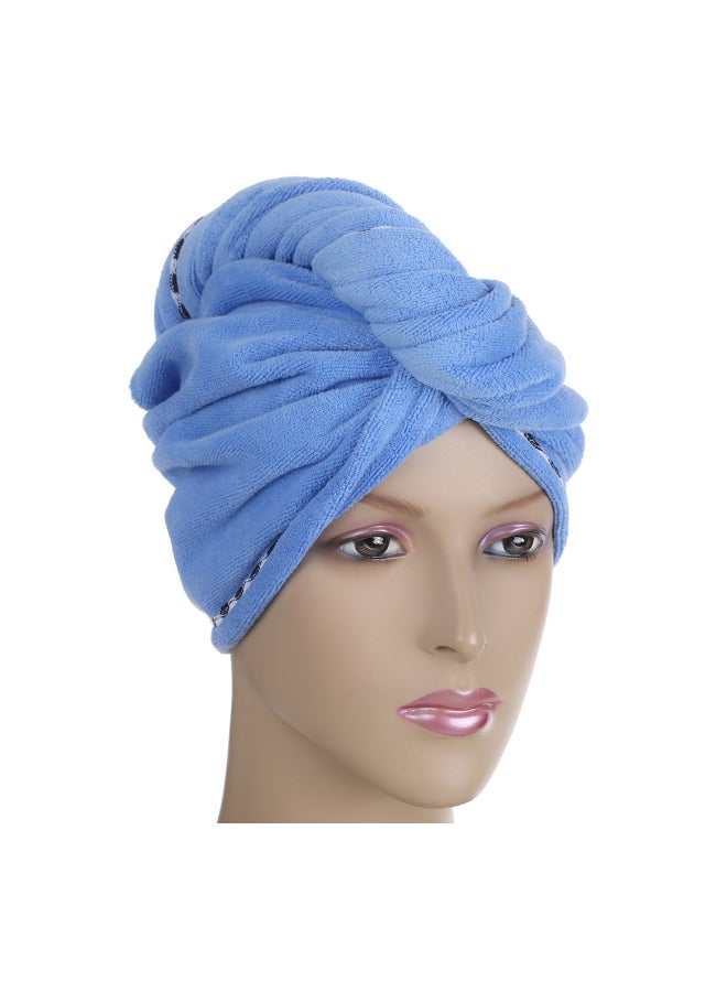 Htovila 2-Piece Shower Wrap Set Blue/Pink 70x25cm - Image 4