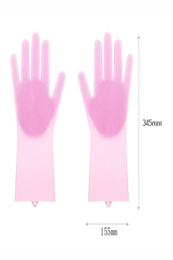 قفازات بارزة مصنوعه من السليكون رمادي 34.5x15.5سم - Image 2