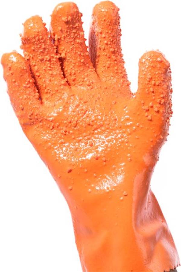 Tater Mitts Quick Peeling Potato Gloves Orange  - Image 2