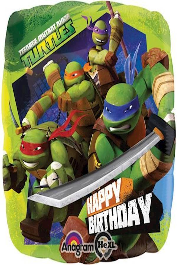 Teenage Ninja Turtles Happy Birthday Foil Balloon 18inch