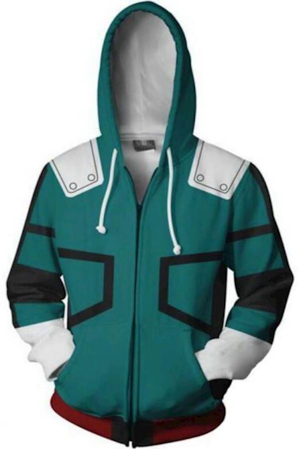Generic Hoodie Sweatshirt Green/White/Black  - Image 2