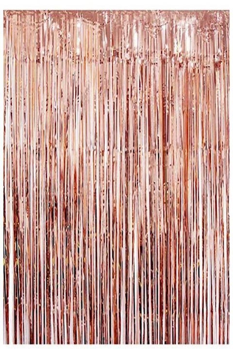 2-Piece Foil Fringe Curtains Photo Backdrop