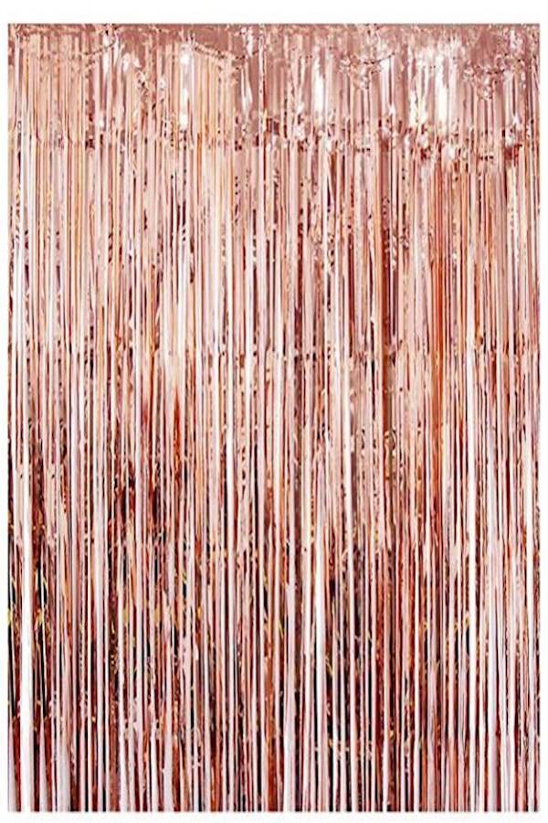 2-Piece Foil Fringe Curtains Photo Backdrop  - Image 1