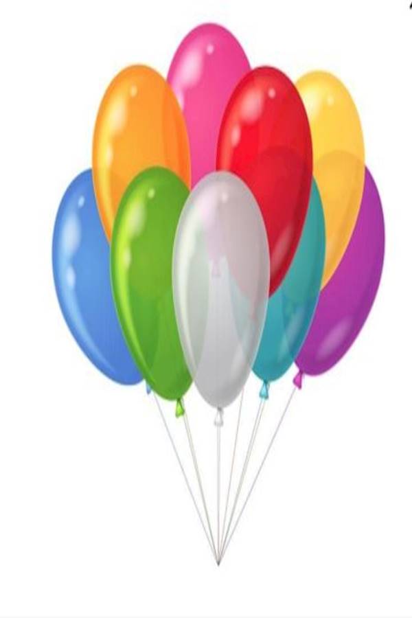 100-Piece Decorative Party Balloon Set 10inch