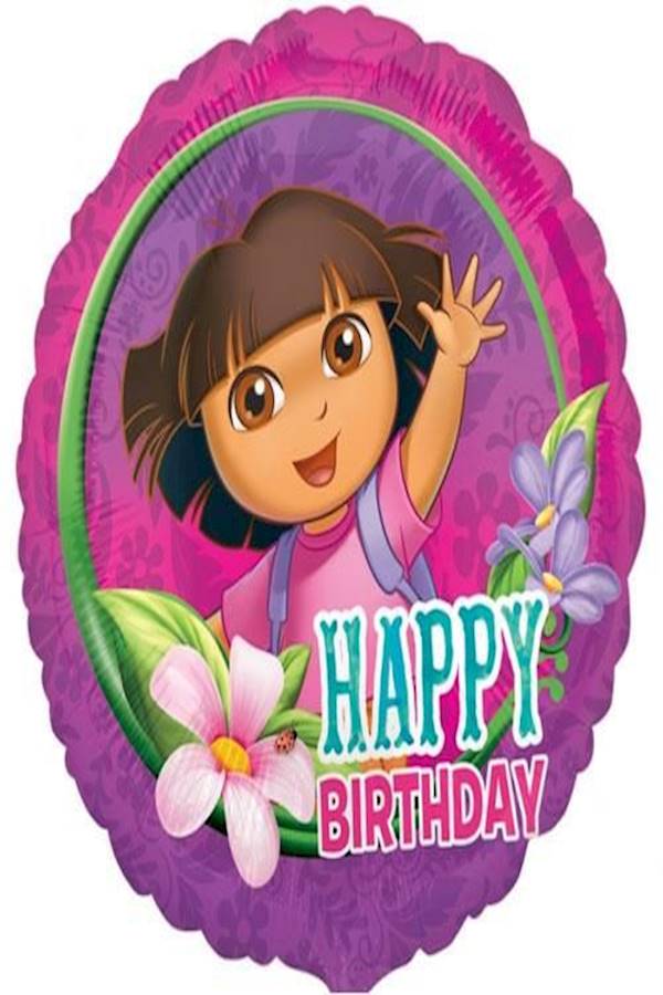 Dora The Explorer Happy Birthday Foil Balloon 18inch