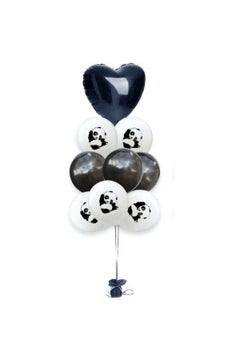 10-Piece Panda Theme Party Balloon Set 12inch