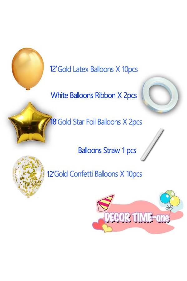 40-Piece Birthday Letter Party Foil Balloons Banner Set - Image 3