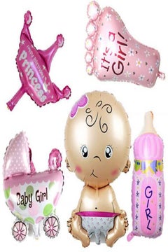 Generic 5-Piece Baby Shower Foil Balloon Set  - Image 1
