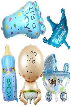 Generic 5-Piece Baby Shower Decorative Party Foil Balloon Set  - Image 1