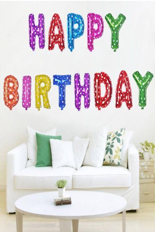 Generic - Happy Birthday Letter Balloons - Image 1
