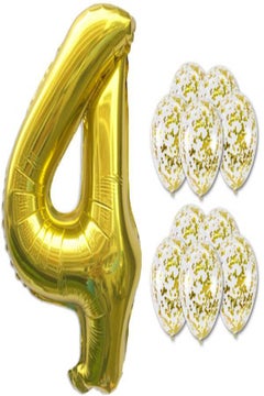 Digital Number Party Balloons