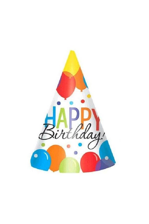 Balloon Bash Design Party Hat 7inch