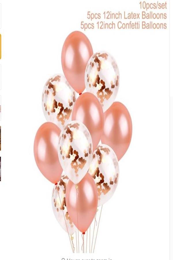 مجموعة بالونات لتزيين حفلات أعياد الميلاد مكونة من 10 قطع 12بوصة - Image 2