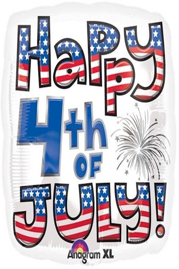 Happy 4th July - Alphabet Balloon Set Medium
