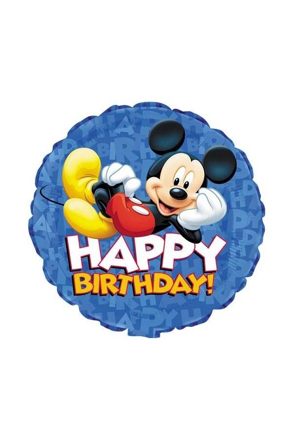 Happy Birthday Mickey Mouse Decorative Balloon Medium