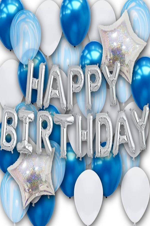 مجموعة بالونات حفلات بتصميم حروف "Happy Birthday" Medium - Image 2