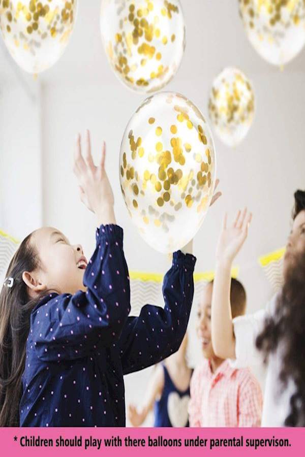 12-Piece Confetti Balloon Set 12inch - Image 4