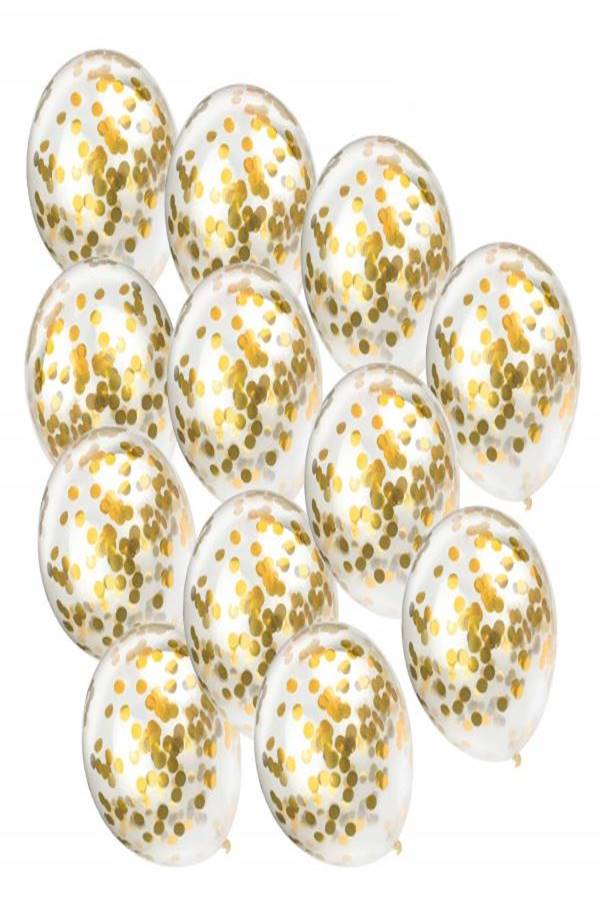 12-Piece Confetti Balloon Set 12inch - Image 5