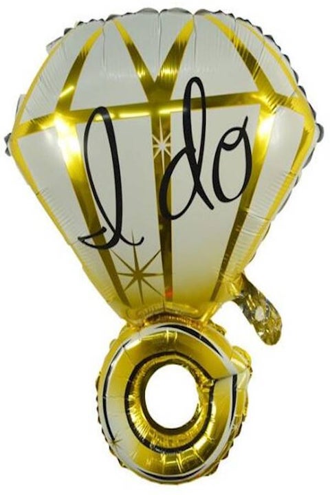 Decorative I Do Script Foil Balloon