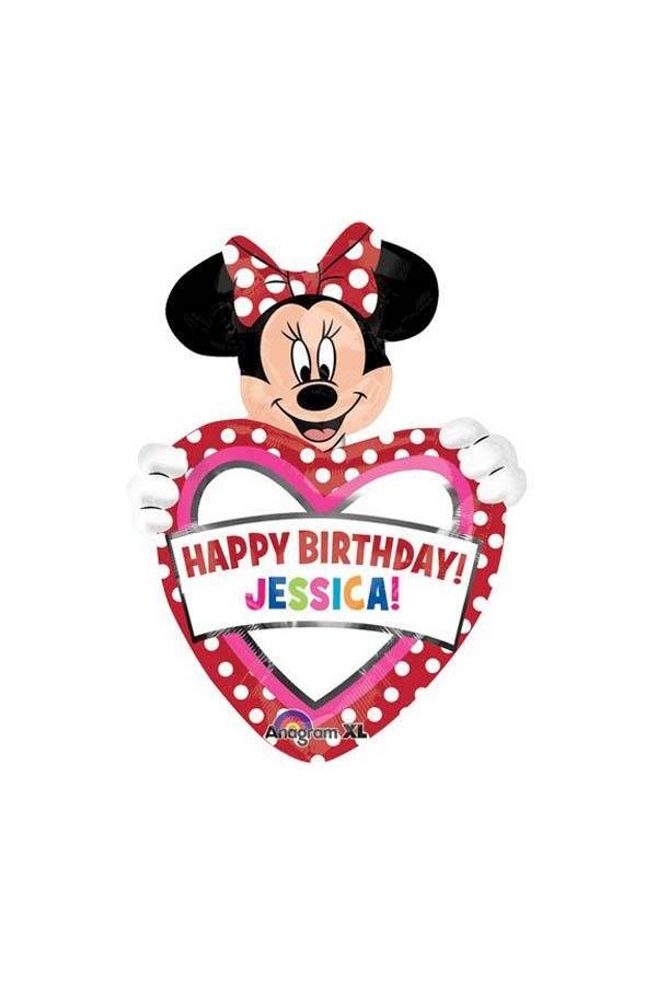 Minnie Mouse Personalized Foil Balloon