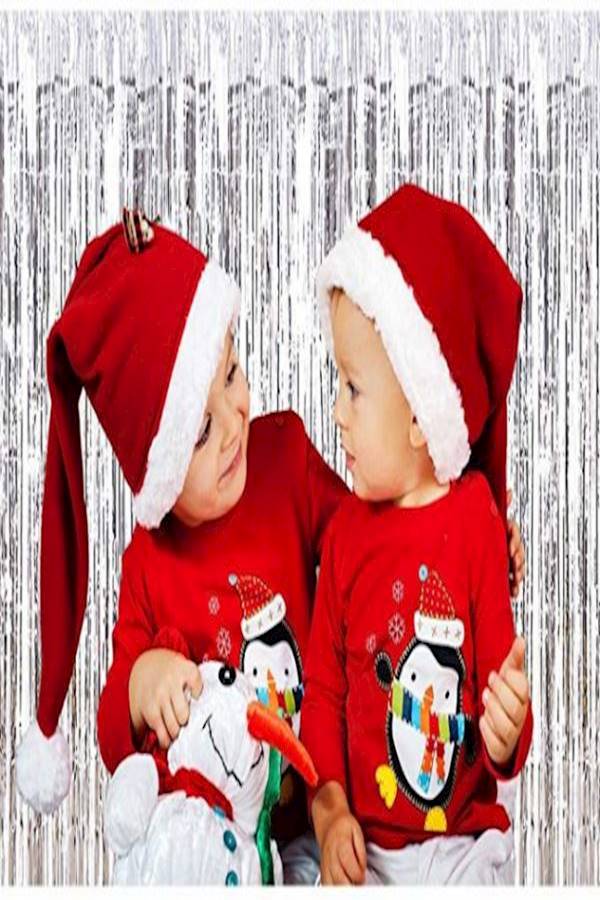 4-Piece Foil Fringe Curtain Set - Image 2