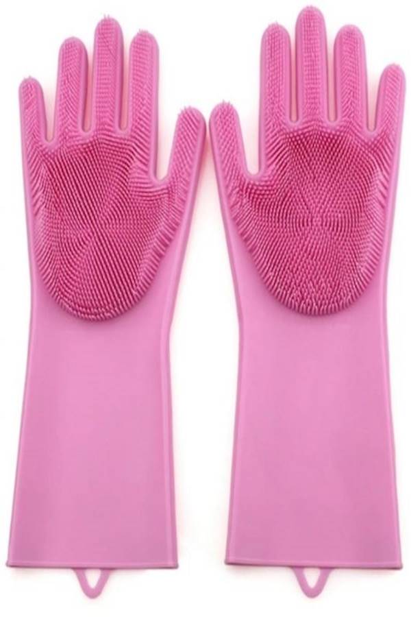 Wingenes 2-Piece Silicone Gloves Set Pink - Image 2
