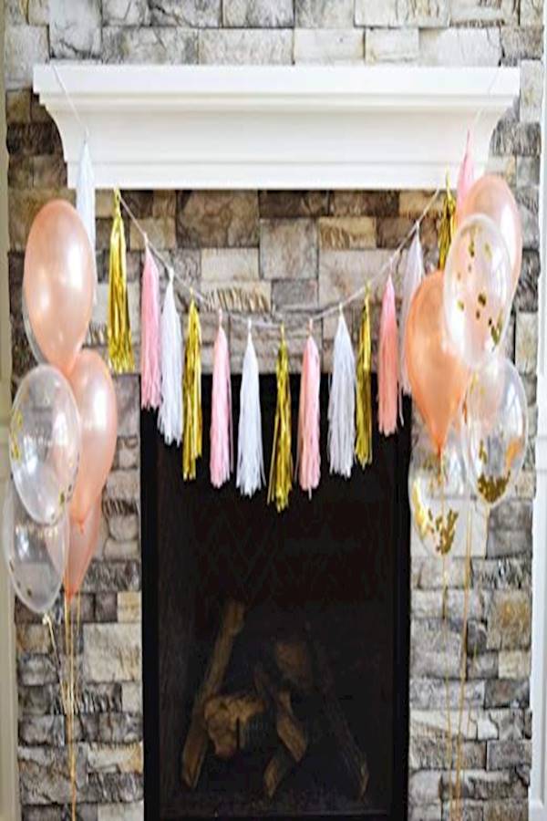 Bachelorette Party Decorations Pack Includes: Foil Bride Balloon Banner Garland, Bride To Be Sash + Rose & Confetti Balloons + Diamond Ring Balloon + Cute Bachelorette Tassel Banner  - Image 4