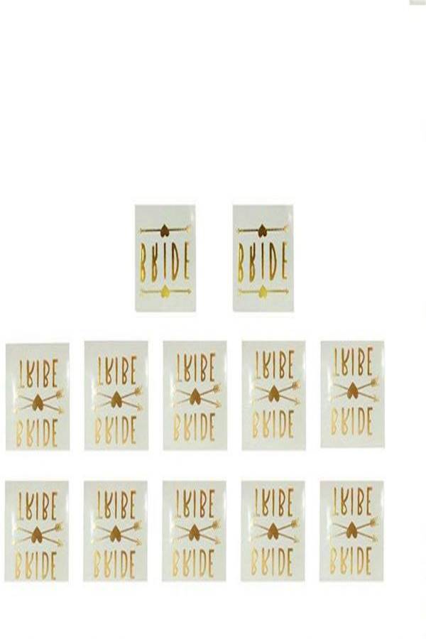 طقم مستلزمات زينة لحفل توديع العزوبية بنمط مطبوع لعبارة 'Bride To Be' - Image 4