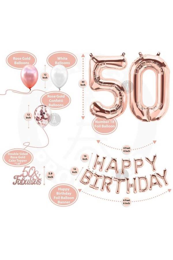 Generic - 50th Birthday Decorations Set - Image 1